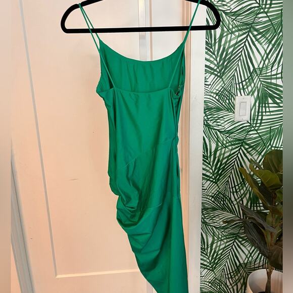 Superdown Eva Twisted Slit Dress in Green size XS - Picture 6 of 13